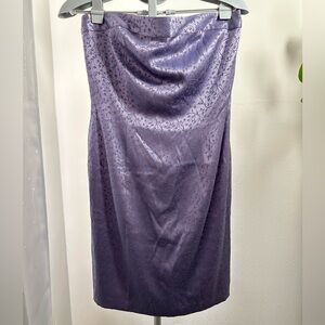 Express Vintage Strapless Mini Dress Brocade Fabric